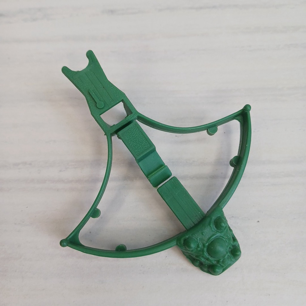 Masters of the Universe MOTU Grizzlor Crossbow 1985 Green Weapon Accessory